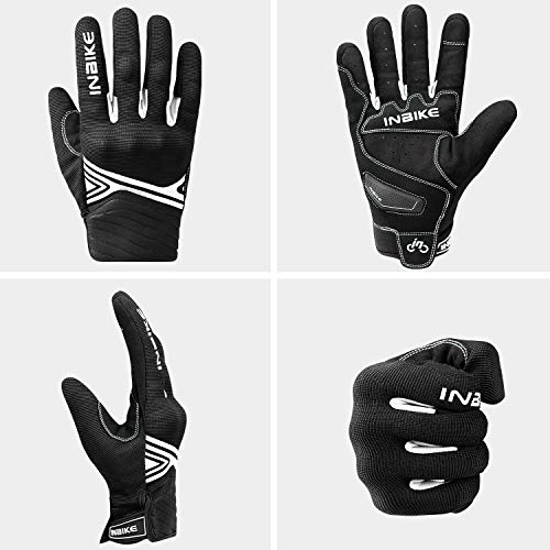 Motorcycle Gloves Breathable Mesh Touchscreen Hard Knuckles (White / X-Large)