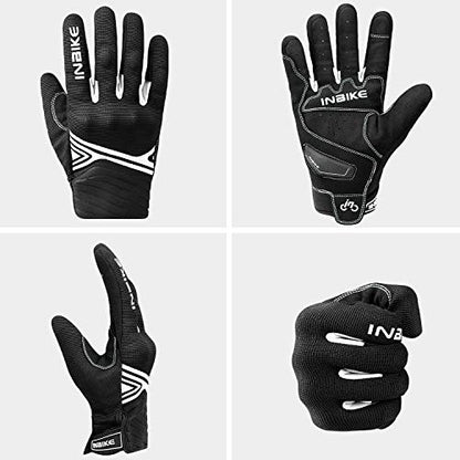 Motorcycle Gloves Breathable Mesh Touchscreen Hard Knuckles (White / Large)