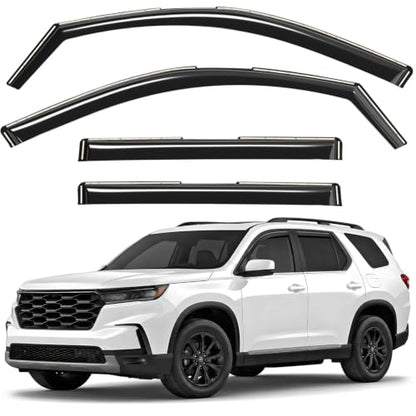 Window Deflectors Smoke Tinted in (For Pilot 23-26)