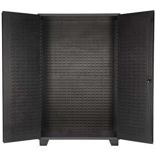 Tool Storage Cabinet with Bin Mounts (Blue / 155 bins, 48" W x 24" D x 78" H)