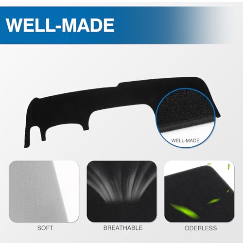 Black Dash Cover Compatible with Ford Expedition 2025 2026 Dashboard Cover Accessories for Expedition Non (Expedition 25-26(black))