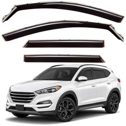 Window Deflectors Smoke Tinted in (For Tucson 16-21)