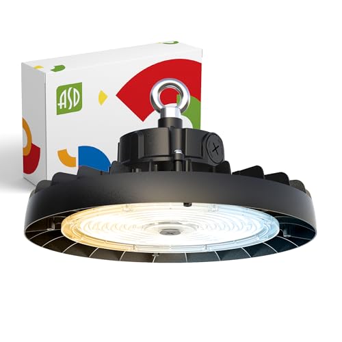 200W LED High Bay UFO Lighting (Black)