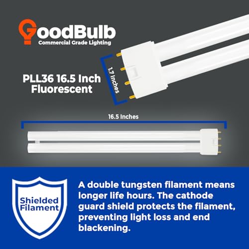 PLL36 850 36W 16.5" Twin Tube Compact Fluorescent Light Bulb 4 (5000k / 10 Count (Pack of 1))