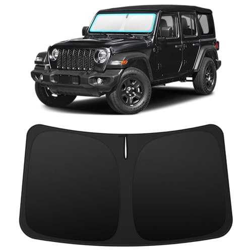 Custom Fit Windshield Sun Shade for Jeep Wrangler JL 2018