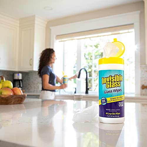 Large Glass Cleaning Wipes (40 Count (Pack of 1))