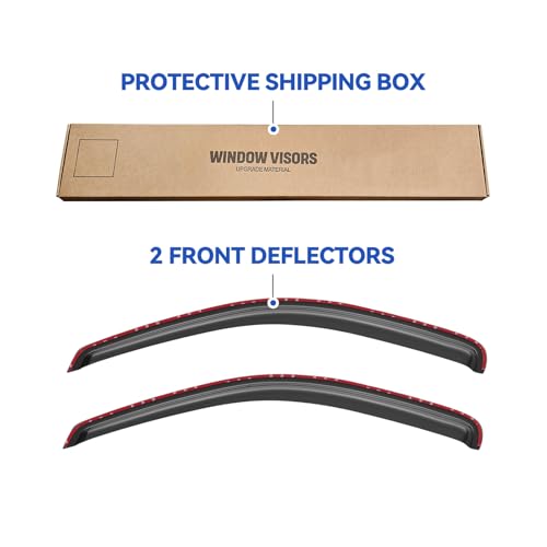 in Channel Window Visors Rain Guards for 1997 (1997-2004 Dodge Dakota Standard/Extended Cab)