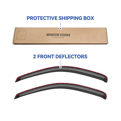 in Channel Window Visors Rain Guards for 1997 (1997-2004 Dodge Dakota Standard/Extended Cab)