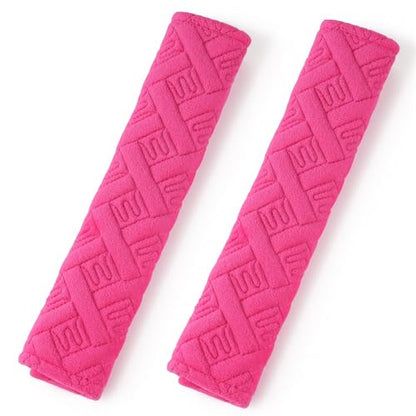 2 Pack Universal Car Seat Belt Pads Cover for A More Comfortable Driving (deep pink)