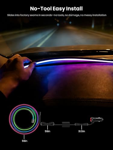 Car LED Lights Interior (Colorful 4.9ft)