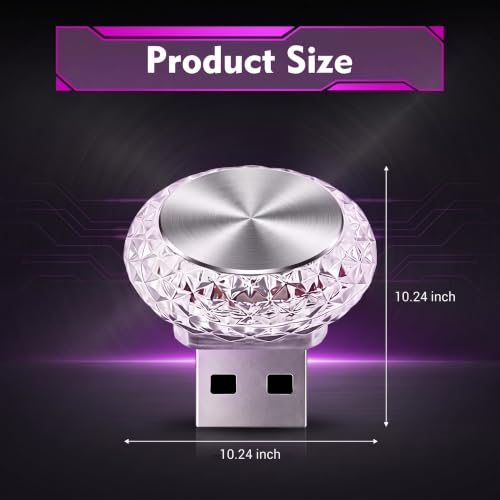 USB LED Car Interior Lights (Purple)