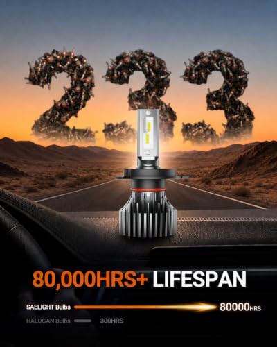 H4 Headbulb Light 2026 Upgrade 80000LM Fog light Super Bright Dual Beam with Eye (H4/HB2)