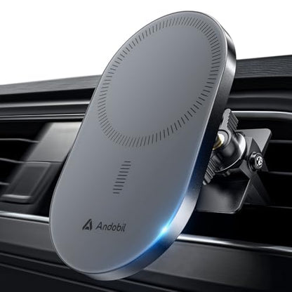 2026 Upgraded for Magsafe Car Mount [Biggest Panel (Grey)