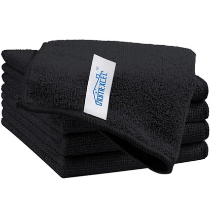 Black Cleaning Rags 5 Pack (Black)