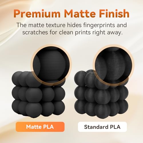 PLA Filament 1.75mm + (Matte Black)