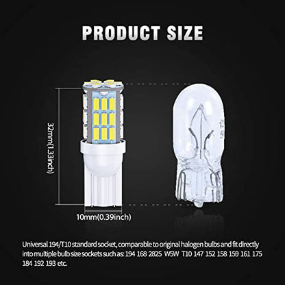 T10 921 194 168 175 LED Bulbs White 20 (White)