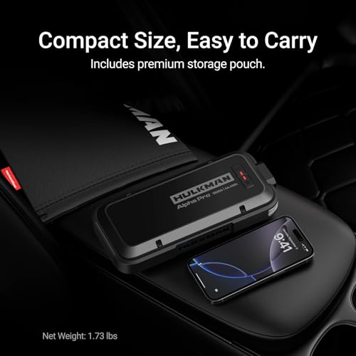 Alpha Pro 1500A Jump Starter (Alpha Pro · Solid Black)