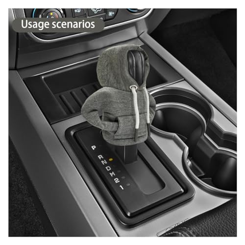 Car Gear Shift Hoodie Auto Shifter Knob Cover (Gray / 1 Pcs)