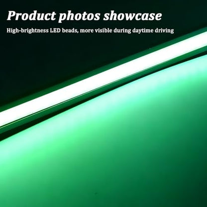 12PCS Car LED Interior Light Bar (Green)