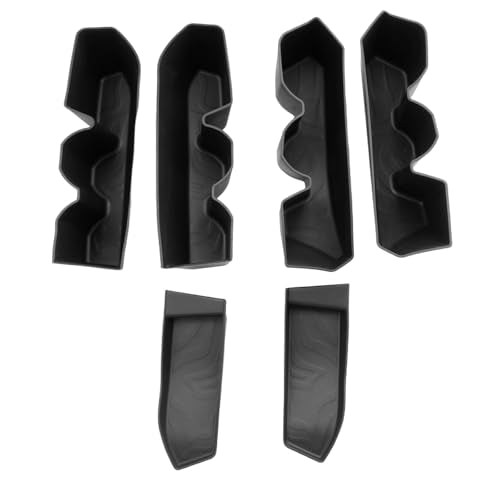 2026 Tacoma Accessories Door Tray Organizer Compatible with Toyota Tacoma Accessories 2024 2025 2026 Door Side Storage Box Organizer Tray Insert Tray TPE Material Black 6PCS