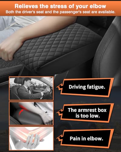 Custom for 2026 2025 Subaru Forester Center Console Cover Armrest Cover for Subaru Forester Accessories 2025 Arm Rest Cushion Pad Leather Middle Console Cover Armrest Seat Box Protector (For Subaru Forester 2025-2026)
