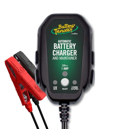 Junior 12V 800mA Battery Charger and Maintainer for Lead Acid and Lithium Batteries (Charger and Maintainer)