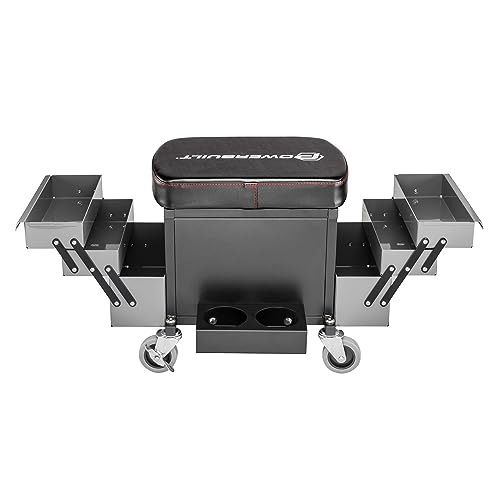 Rolling Seat with Expandable Tool Trays (Expandable Tool Trays)