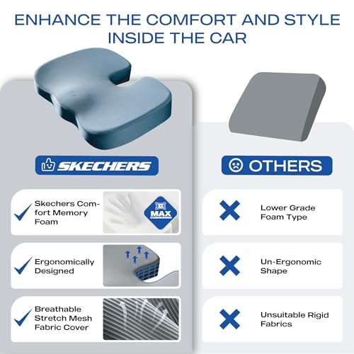 Memory Foam Seat Cushion (Blue)