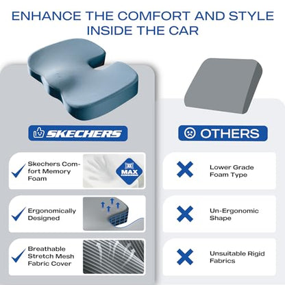 Memory Foam Seat Cushion (Blue)