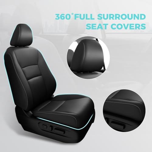 Seat Covers for Honda Pilot 2016 (Black / 8 Seats - EX-L,SE,TOURING,SPORT 2016-2022)