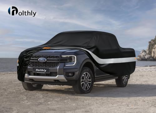 10 Layers Truck Cover Waterproof All Weather Custom Fit Ford Ranger (Black Gray / Custom Fit for Ford Ranger)
