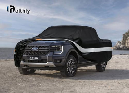 10 Layers Truck Cover Waterproof All Weather Custom Fit Ford Ranger (Black Gray / Custom Fit for Ford Ranger)
