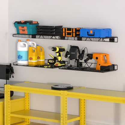 Garage Wall Shelving (Black / 12"X23.8")