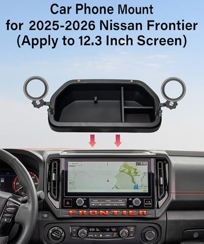 Car Phone Holder for Nissan Frontier 2025 2026 12.3" Screen Accessories (for 2025-2026 Nissan Frontier(12.3 Inch Screen))