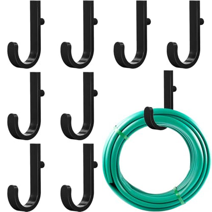 8 Pcs Shed Storage Tool Hooks Accessories Compatible with Suncast (J Shaped)