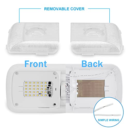 12V RV Led Interior Lights 750 Lumens (2 pcs(square))
