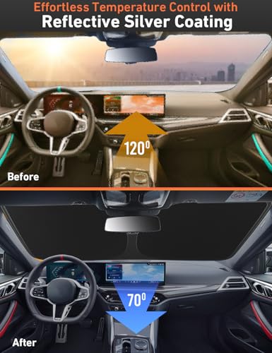 Windshield Sun Shade Compatible for Ford Ranger 2019