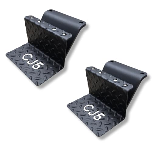 CJ5 Side Steps Compatible with Jeep © CJ Vehicles (CJ5-BLACK)