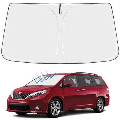 Custom Fit Car Windshield Sun Shade for 2011 (2011-2020 Sienna)