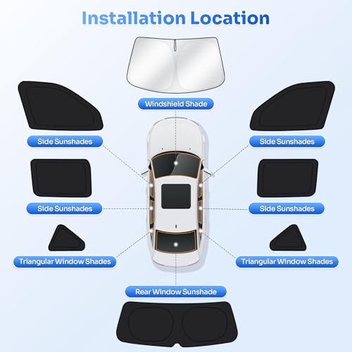 Window Shades for 2015 (Volkswagen E-Golf/Golf GTI/Golf R 2015-2021)