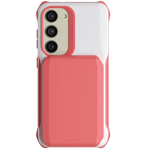 EXEC Galaxy S23 Case Wallet for Women Girls with Detachable Magnetic Credit Card Holder Supports Wireless Charging Protective Phone Cover Designed for 2023 Samsung Galaxy S23 (Galaxy S23 / Pink)