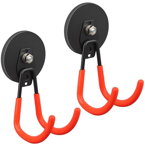 Strong Magnetic Hooks (3.46" Extra Strong Large XJ Orange 2PC)