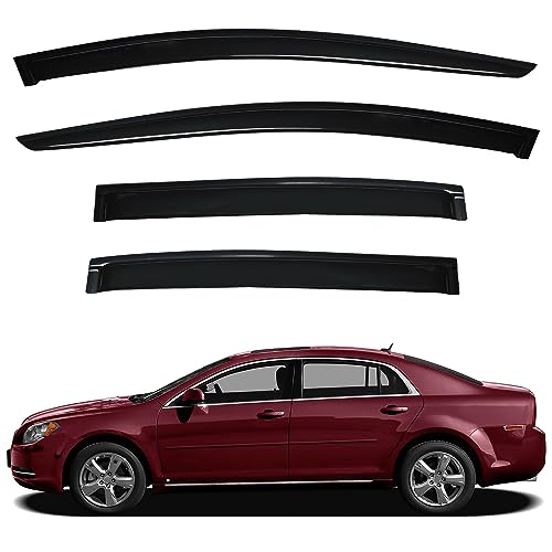 4pcs Window Visors Rain Guards for 2008 (2008-2012 Malibu)