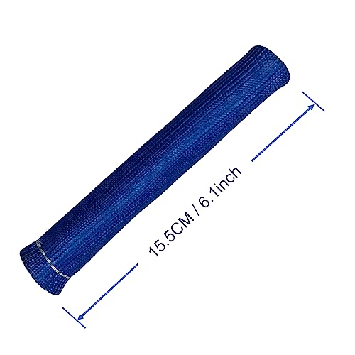 Spark Plug Wire Heat Shield 8PCS Spark Plug Boots Thermal Protection Sleeve 1200 Degree 6 inch Heat Cover Wrap for Car Truck (blue)