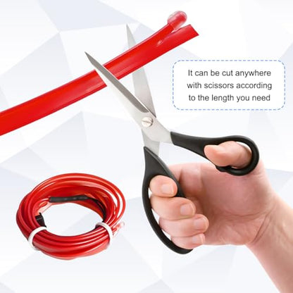 EL Wire Car LED Strip Lights (Red / 10FT)