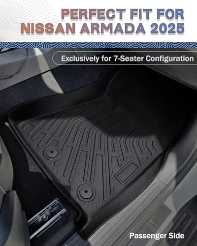 Floor Mats & Cargo Liner for Nissan Armada (For Nissan Armada/Infiniti QX80 | 2025 | Combo Set | 7 Seats)