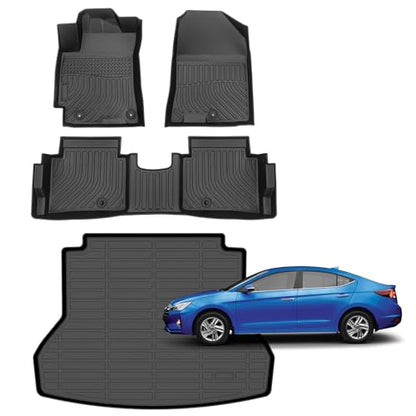 for Hyundai Elantra Car Floor Mats 2017 (50)For Elantra 2017-2020 Set)