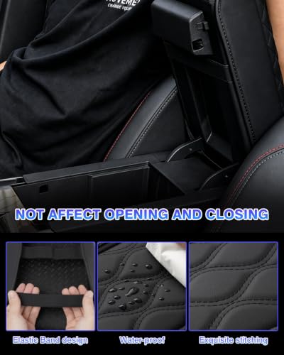 Center Console Cover for Chevrolet Chevy Colorado (5)23-26|Colorado&Canyon|Wavy, +Thick)