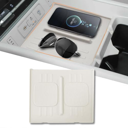 Wireless Charging Pad for 2024 (For Santa Fe 2024-2026 White)