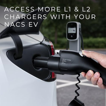 J1772 to NACS EV Charging Adapter 80A (UL 2252)